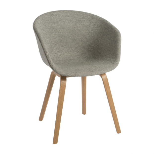 About a Chair AAC 23 , upholstered oak-grey