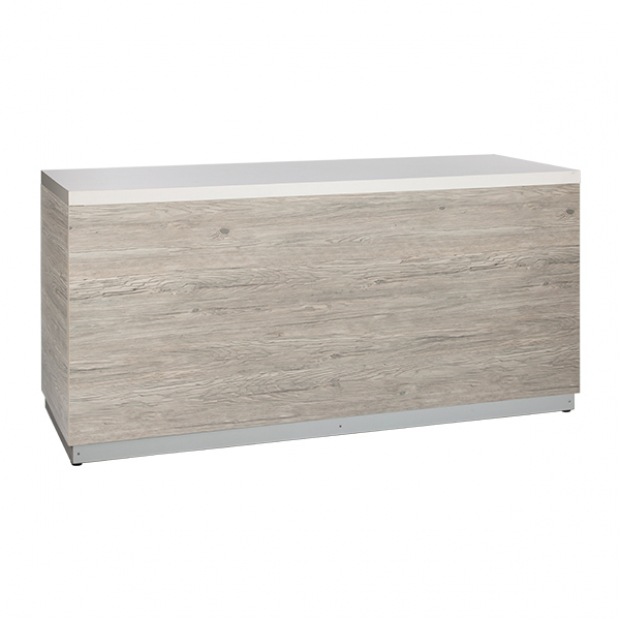 Bar barn wood with tabletop white