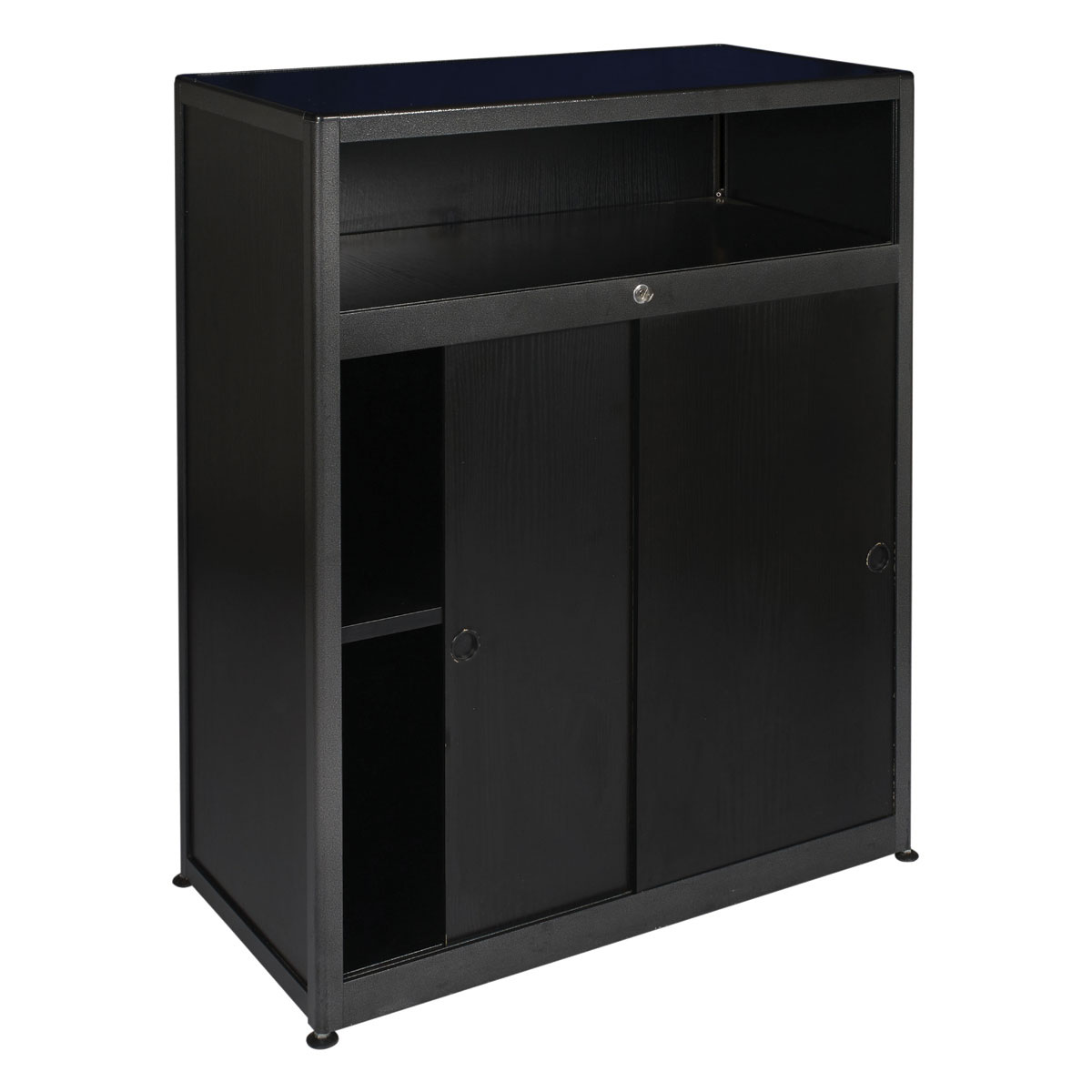 Counter with storage-black