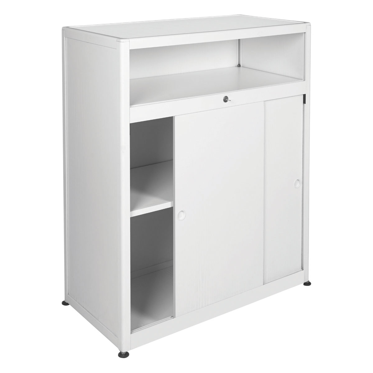 Counter with storage-white