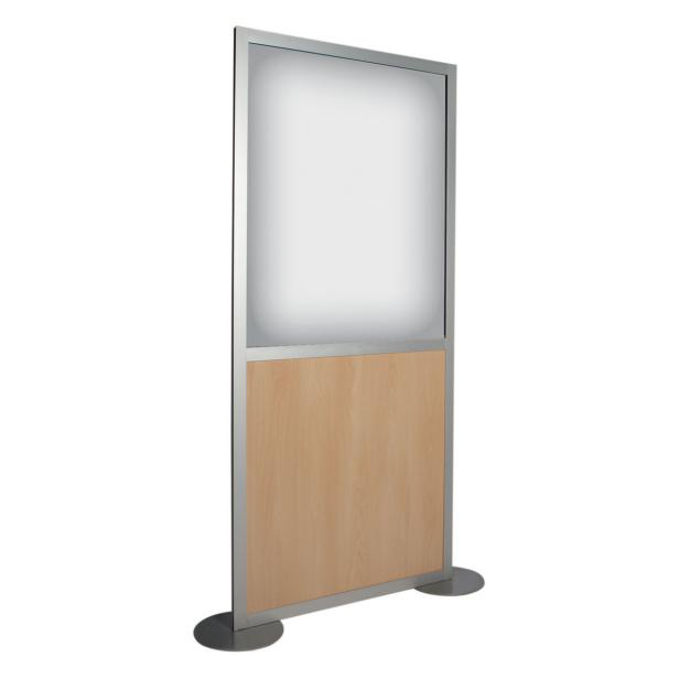 Partition LUMIA 1/2 glazed-wood