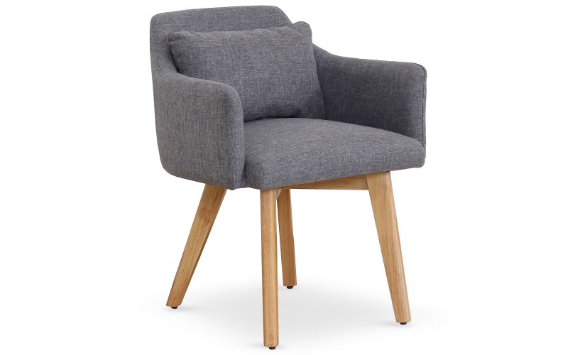 Bally Chair - Grey/Oak